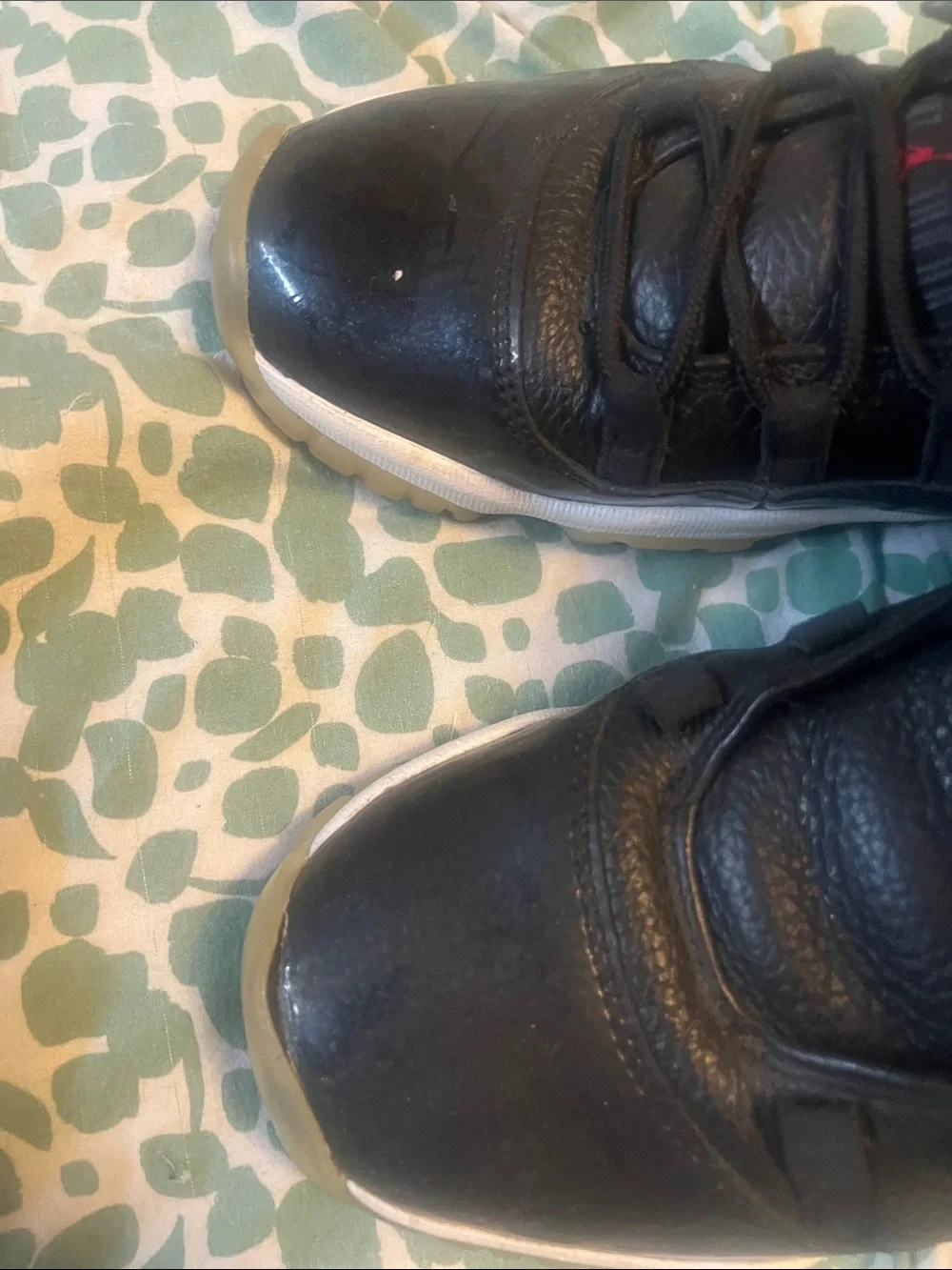 Nike Air Jordan 11 Black with Red Accents